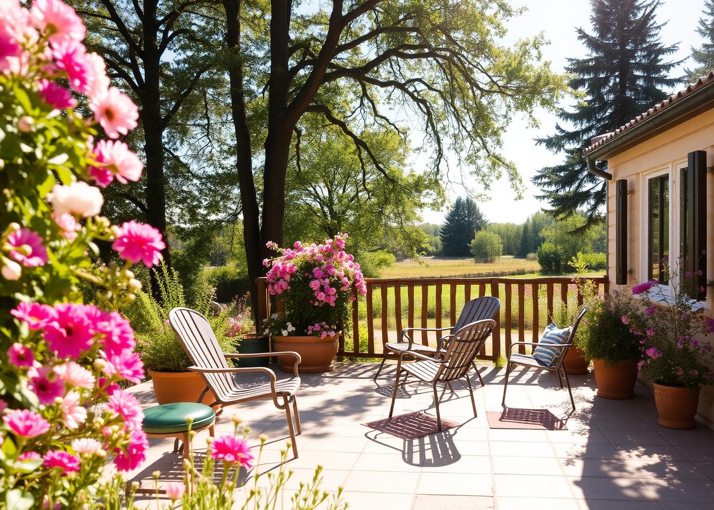 Terrasse der Pension Rath